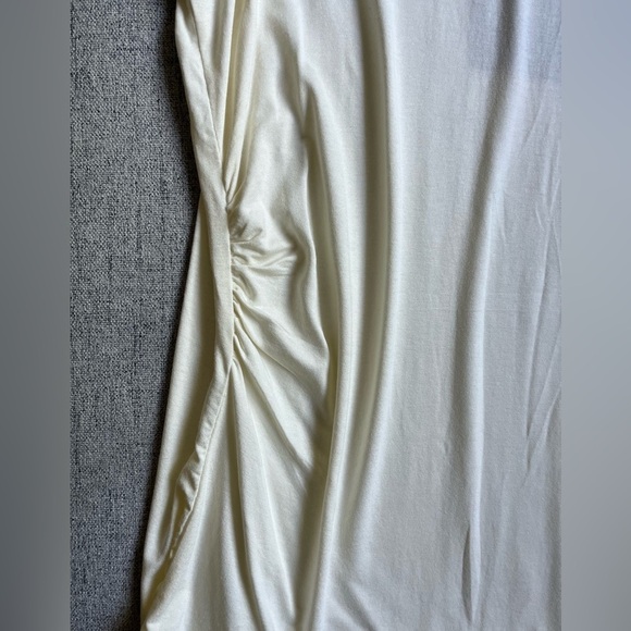 BEADED Tank Top Cream Coloured. Neutral coastal Beach vacation. Size Large - Picture 8 of 14